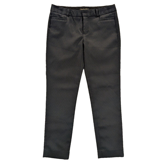 Banana Republic Pants 2 Women's Sloan Fit Slim Mid-Rise Brown Diamond Pattern - Picture 1 of 9